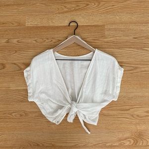 Princess Polly Cropped Tie Shirt